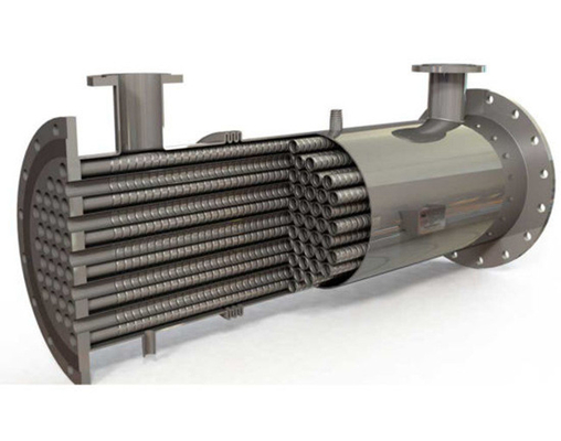 SS316L Chiller Shell And Tube Evaporator Heat Exchanger 5T/H