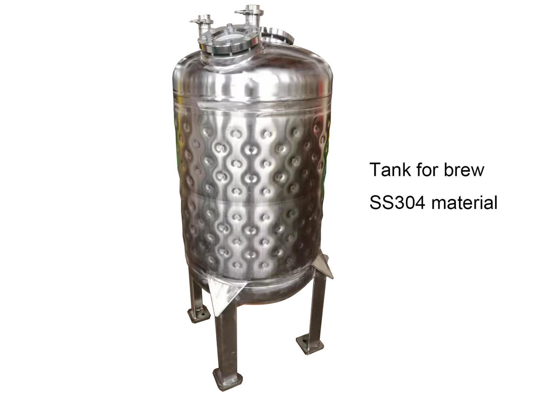 Juice Cooling GMP Stainless Steel Storage Tank With Jacket