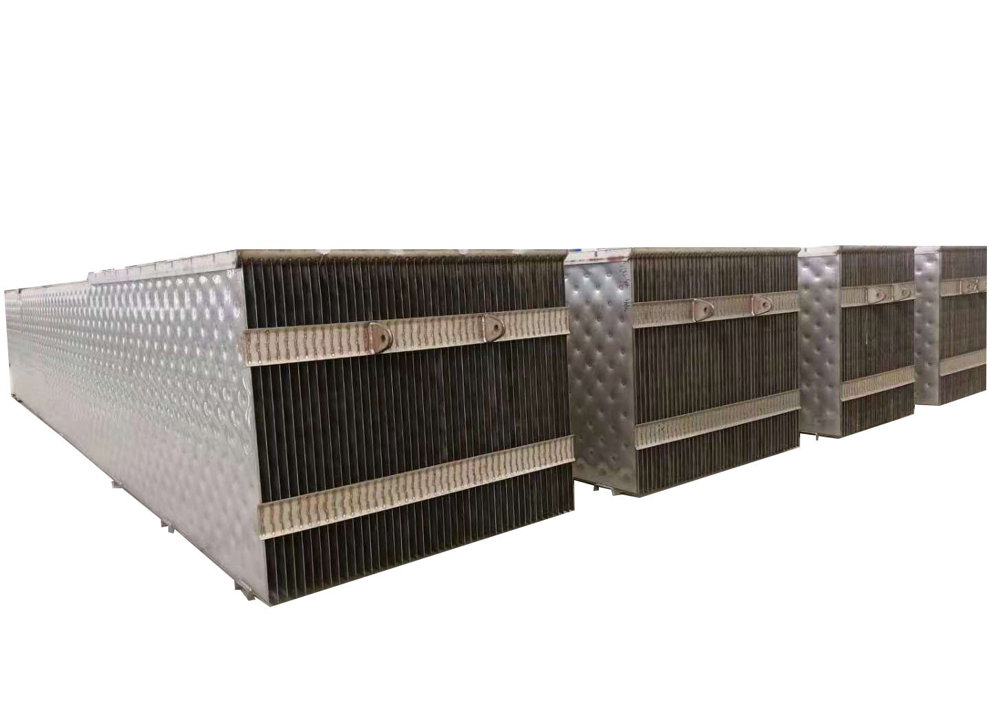 SS304 Laser Welded Dimpled Plate Heat Exchanger 2.5x2.5m For Vacuum Salt Project