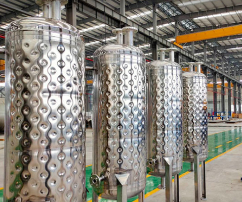 Laser Welding Falling Film Pillow Plate Jacket Tank Vertical Cooling Sheat Exchanger Chillers