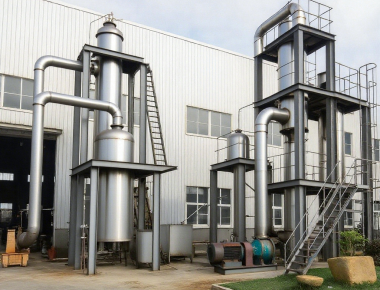 Wastewater Mvr Evaporation System Multi Effect Falling Thin Automatic Film 1600lph