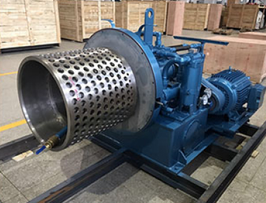 Continuous Crystal Separation and Dewatering Salt Pushing Centrifuge System