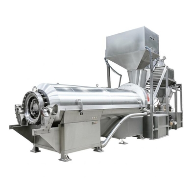 Continuous Crystal Separation and Dewatering Salt Pushing Centrifuge System