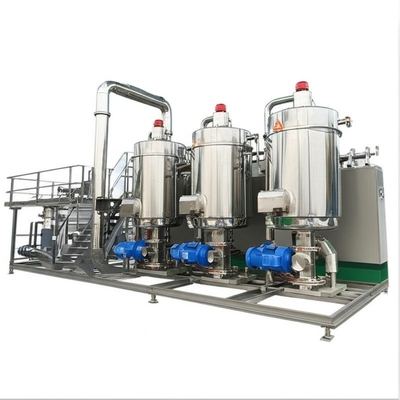 Continuous 380v 50hz MVR Evaporator Three Effect Falling Film Concentration