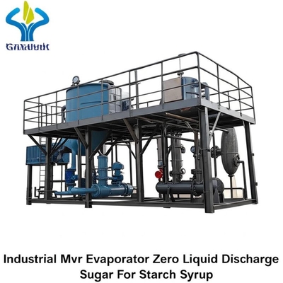 Industrial Mvr Evaporator Zero Liquid Discharge Sugar For Starch Syrup