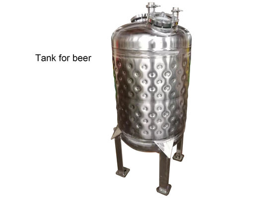 1000L Pillow Plate Jacket Tank , Wine Jacketed Storage Tank