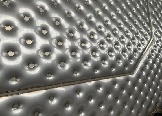 High Power Water Pressure Pillow Plate 1.2mm Double Embossed Profile